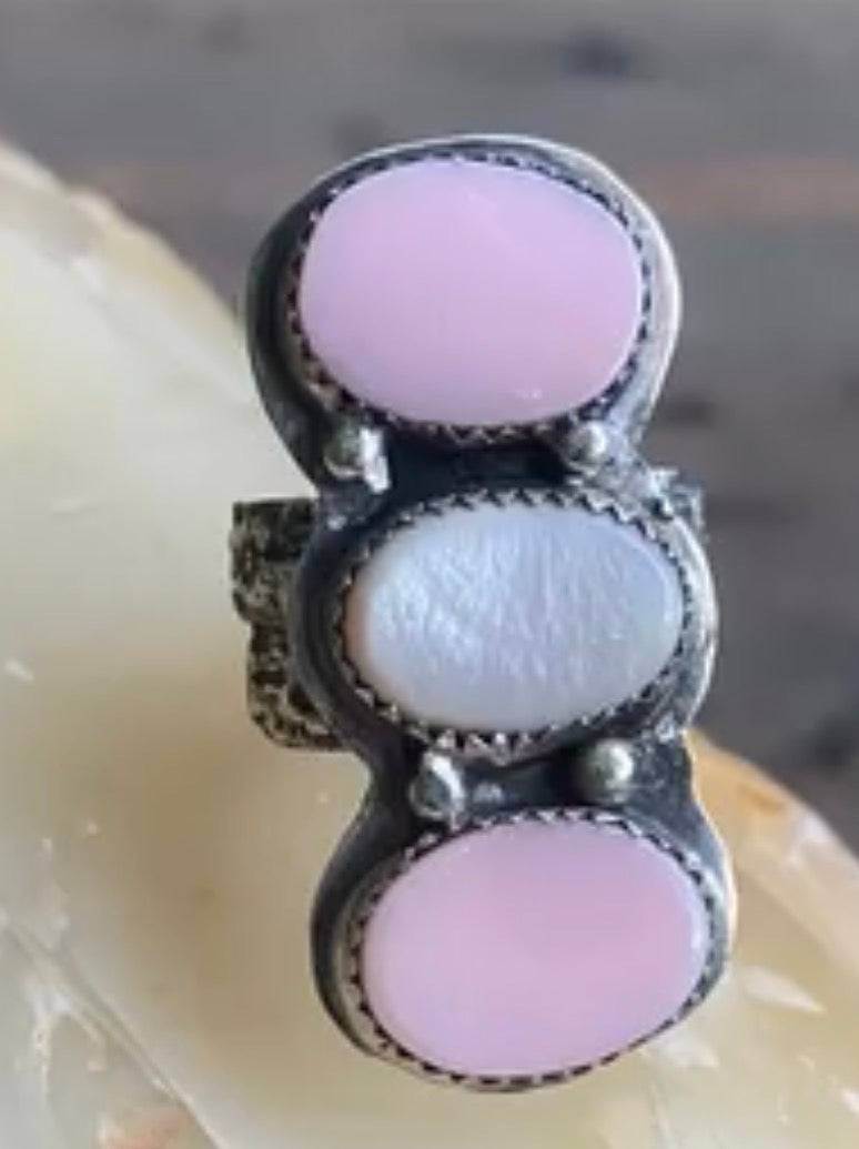 Heritage Series | Pink Conch & Mother of Pearl Statement Ring