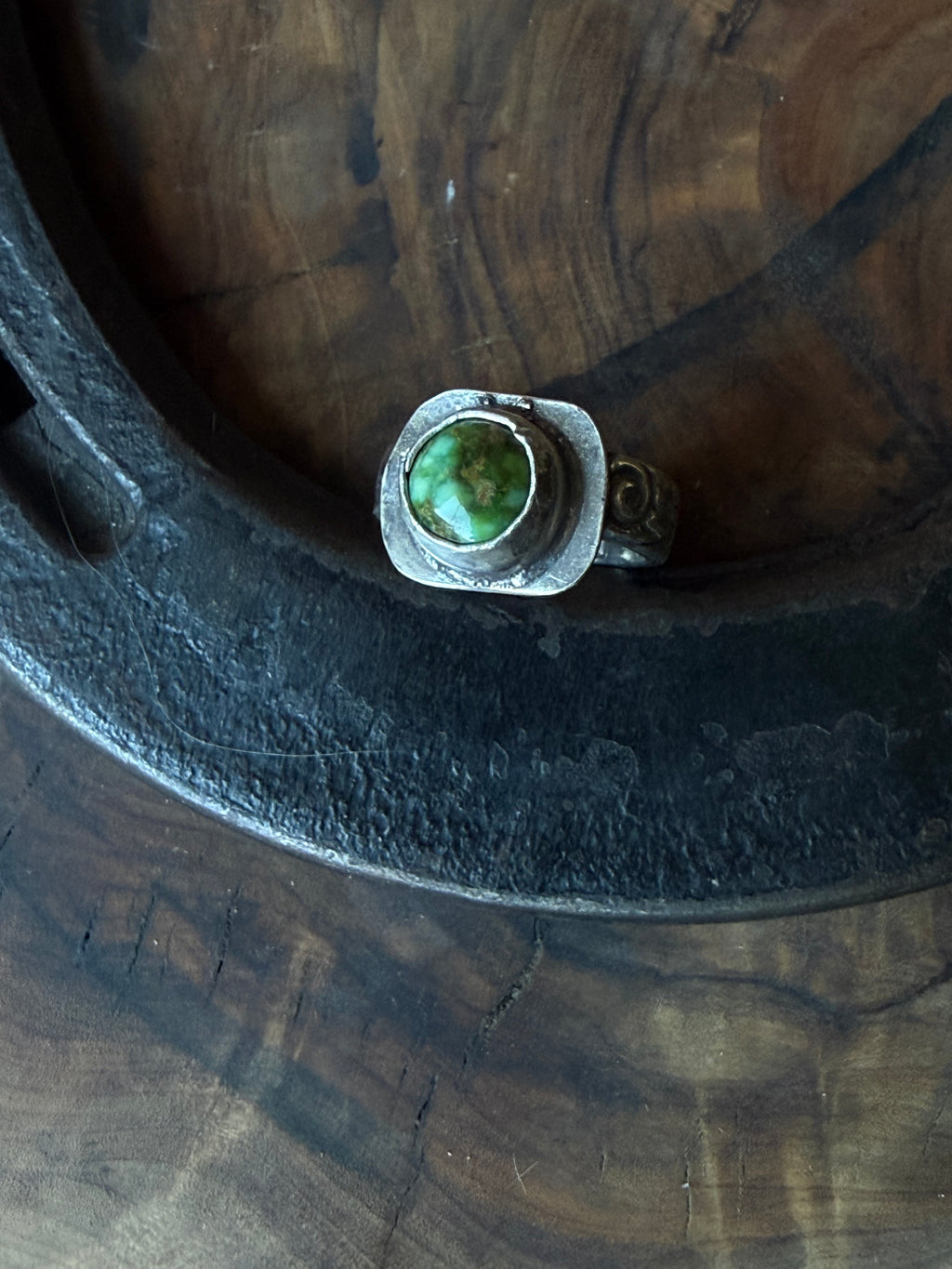 Dorothy Series | Sonoran Turquoise Patterned Silver Rings | Sizes 3.5–9