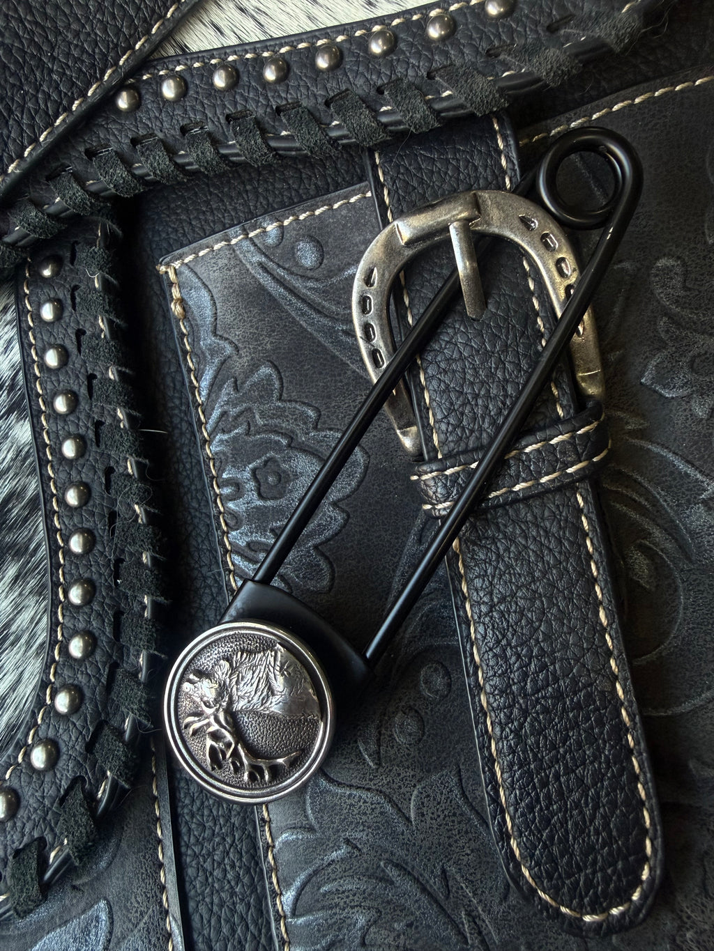 Heritage Series | Elk Jumbo Pin | Black-Tone Stainless Steel | 5 Inch