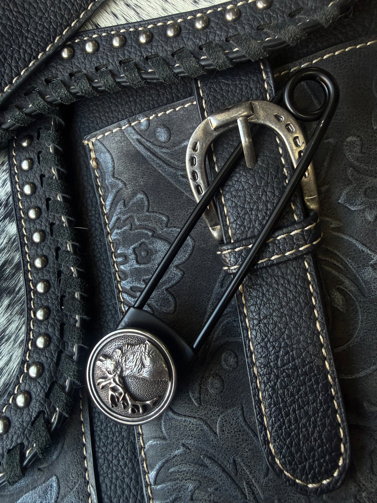 Heritage Series | Elk Jumbo Pin | Black-Tone Stainless Steel | 5 Inch