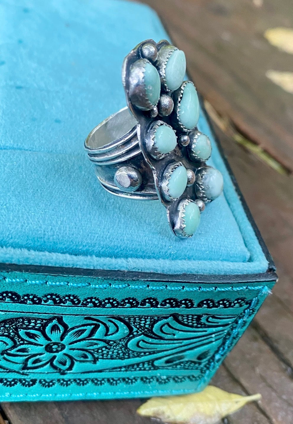Heritage Series | Palomino Variscite Cluster Ring