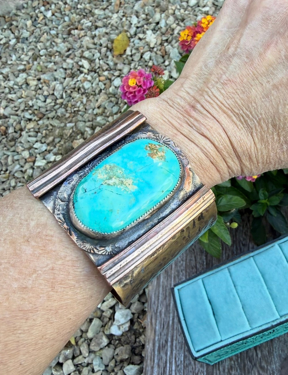 Heritage Series | Royston Turquoise Mixed-Metal Cuff