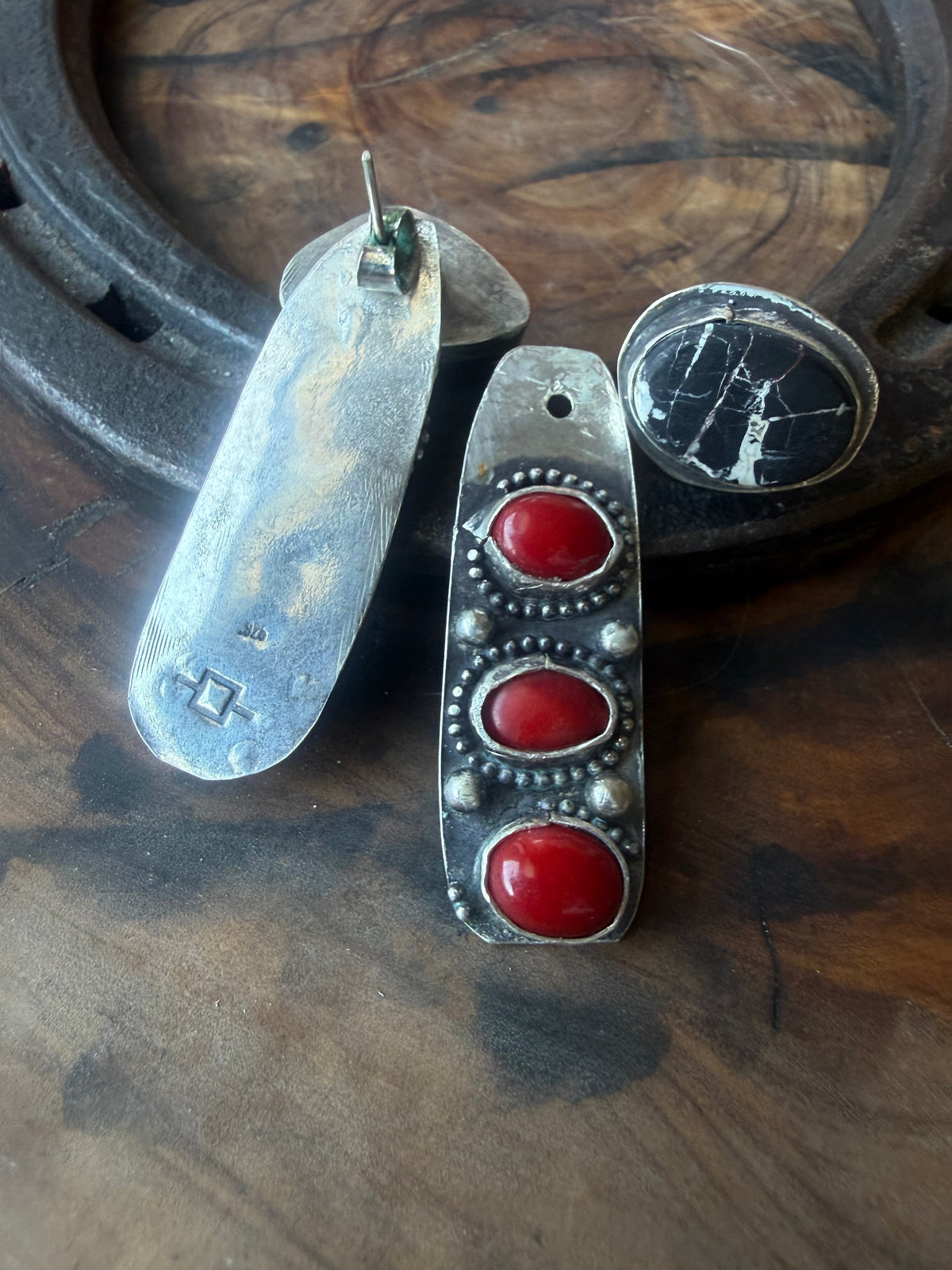 Dorothy Series | White Buffalo Post + Mediterranean Coral Earring Jackets