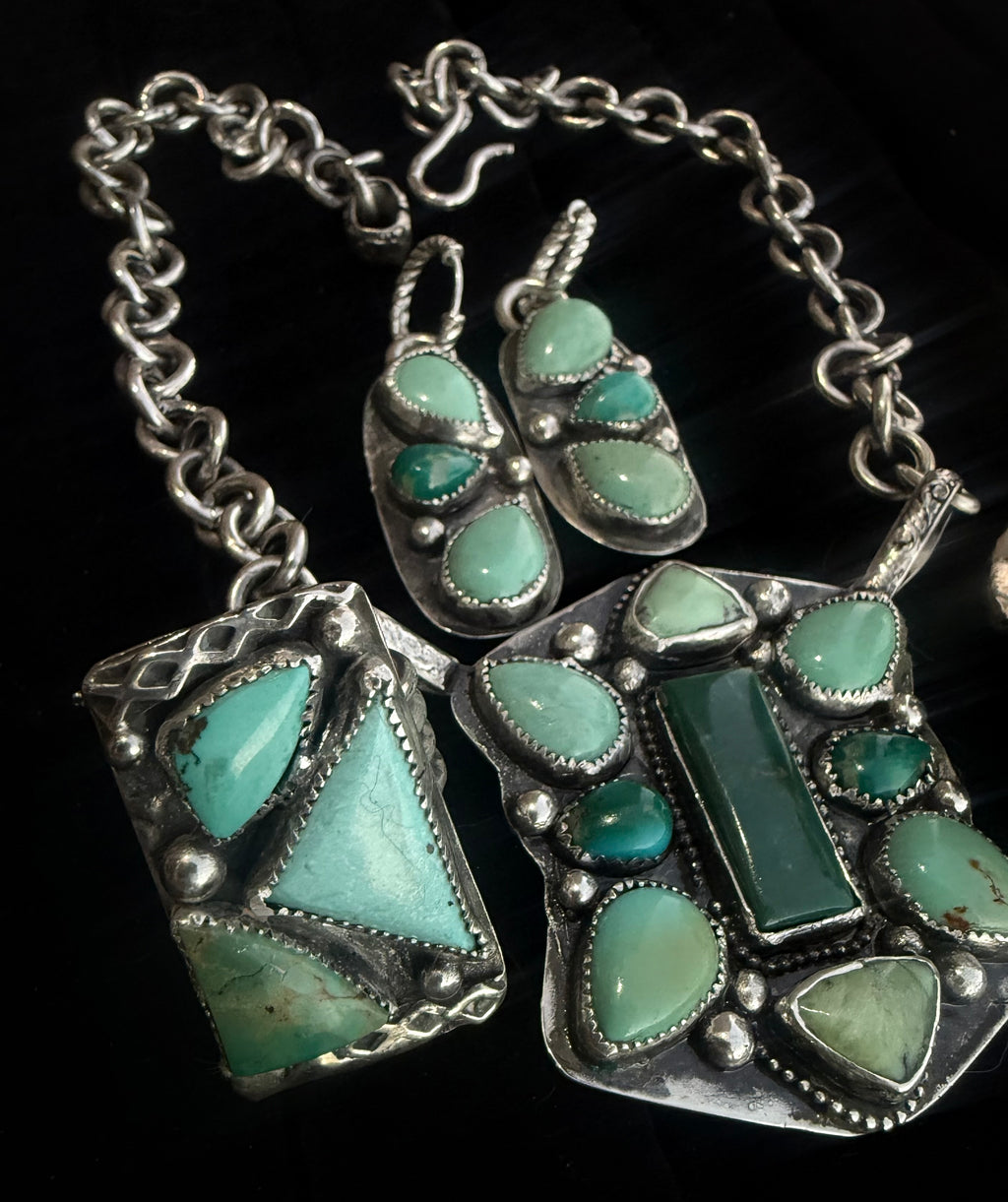 Heritage Series | Kingman Turquoise Chandelier Huggie Earrings