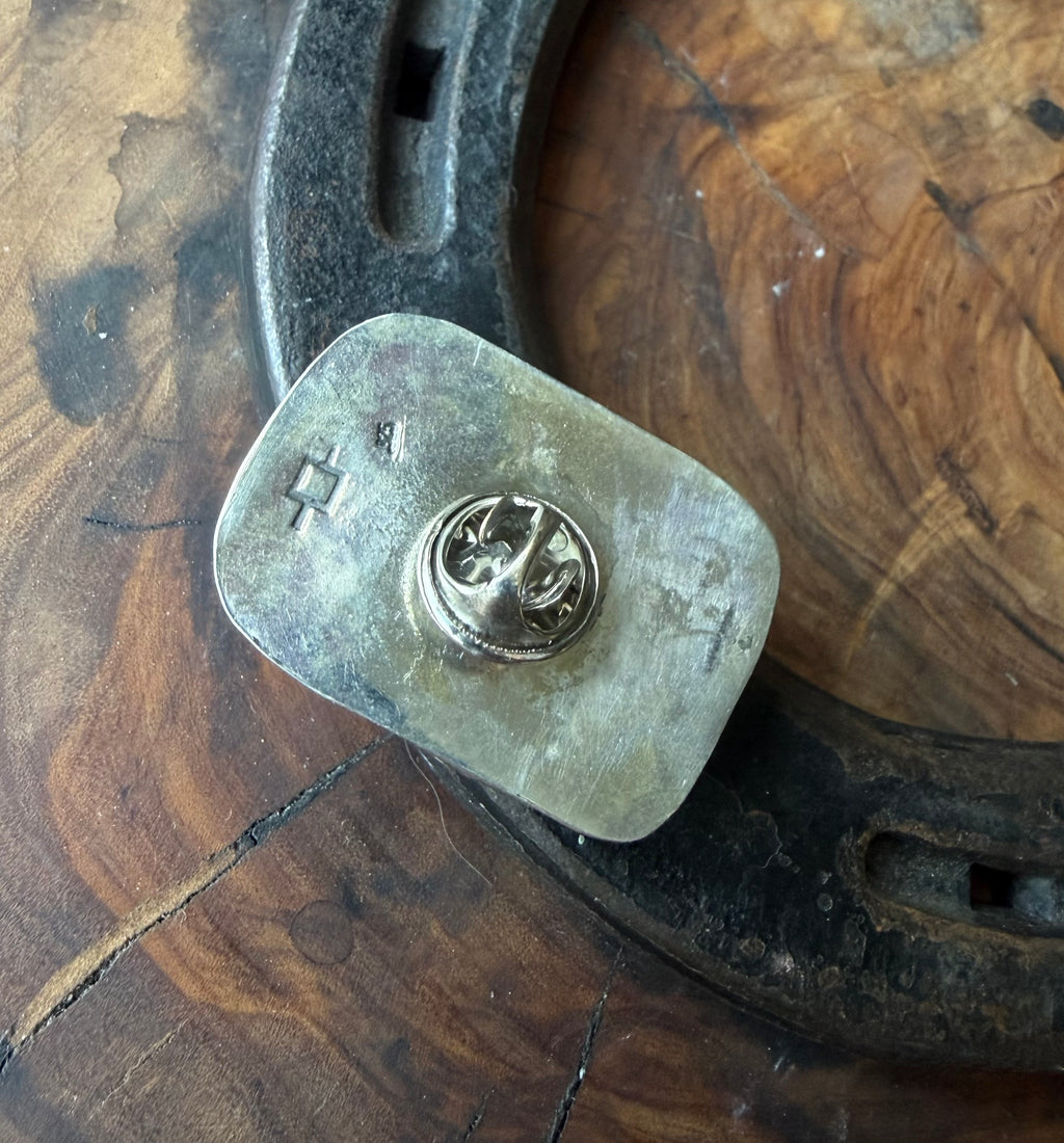 Heritage Series | Charoite Sterling Silver Multi-Use Pin