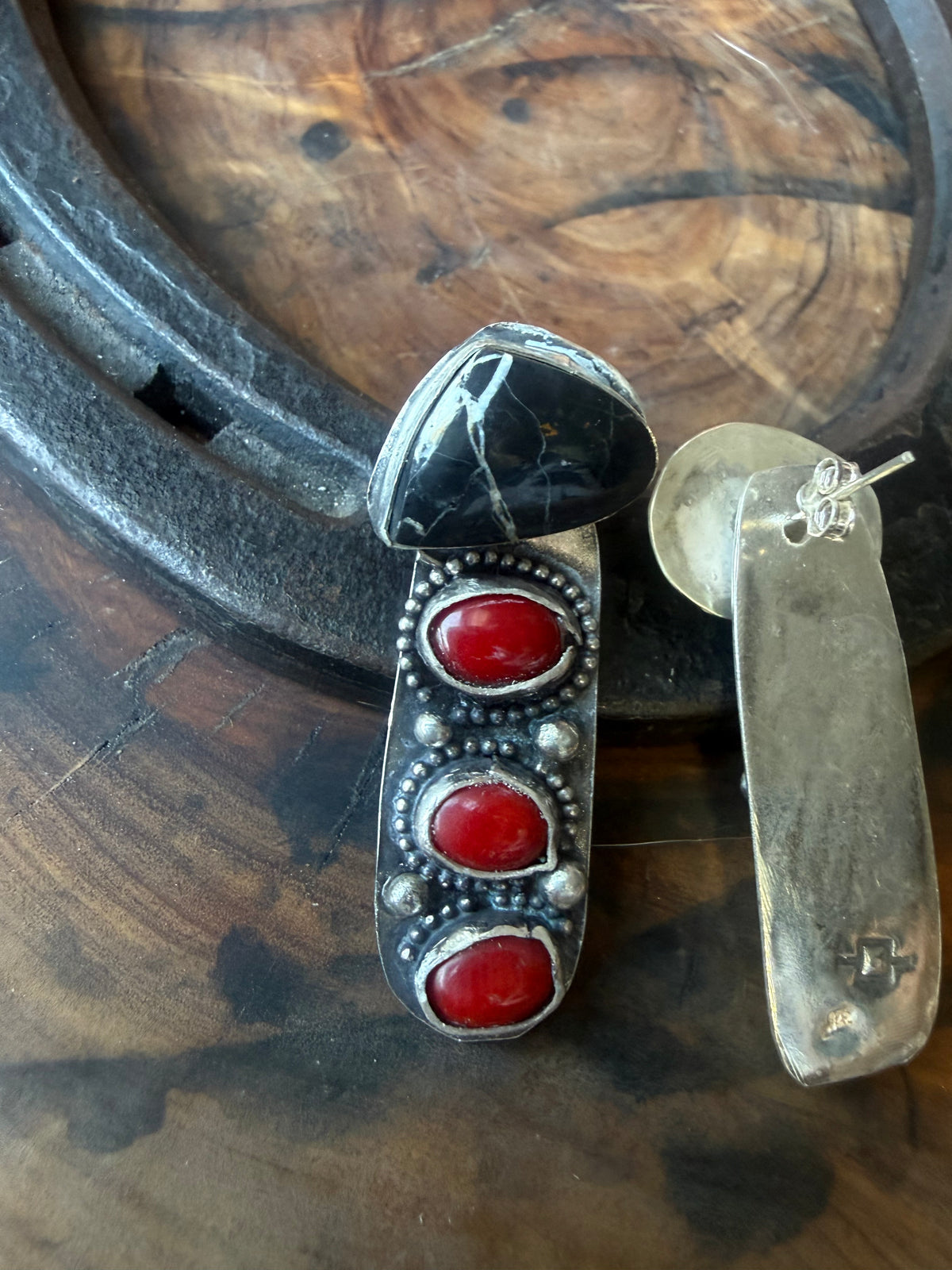 Dorothy Series | White Buffalo Post + Mediterranean Coral Earring Jackets