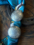 Heritage Series | Floral Silver Scarf Slides