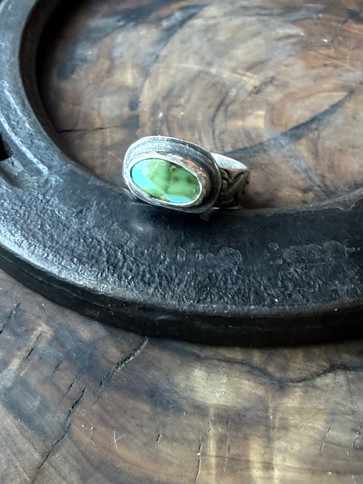 Dorothy Series | Sonoran Turquoise Patterned Silver Rings | Sizes 3.5–9
