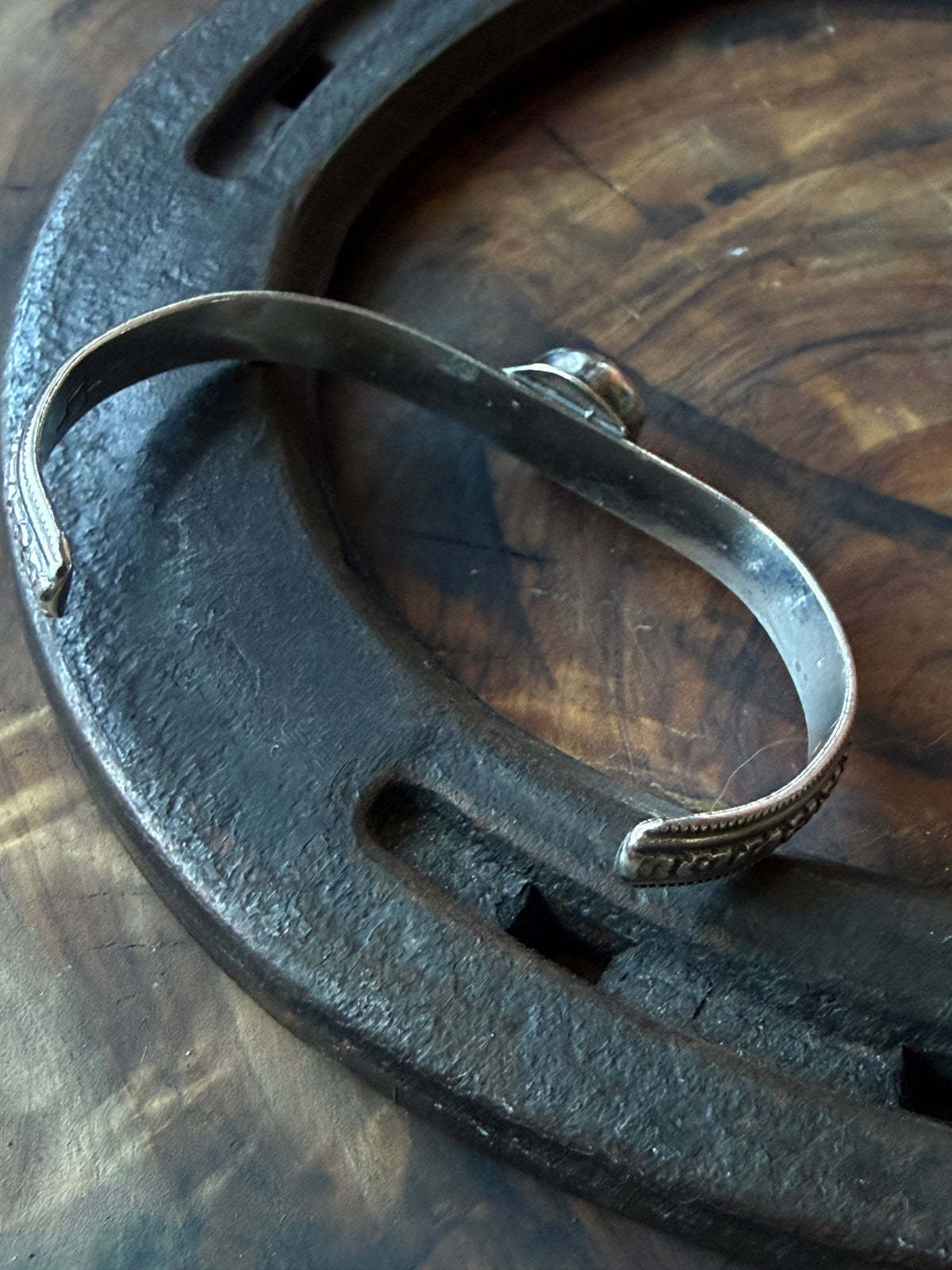 Dorothy Series | Sonoran Turquoise Patterned Silver Cuffs | Petite to Large
