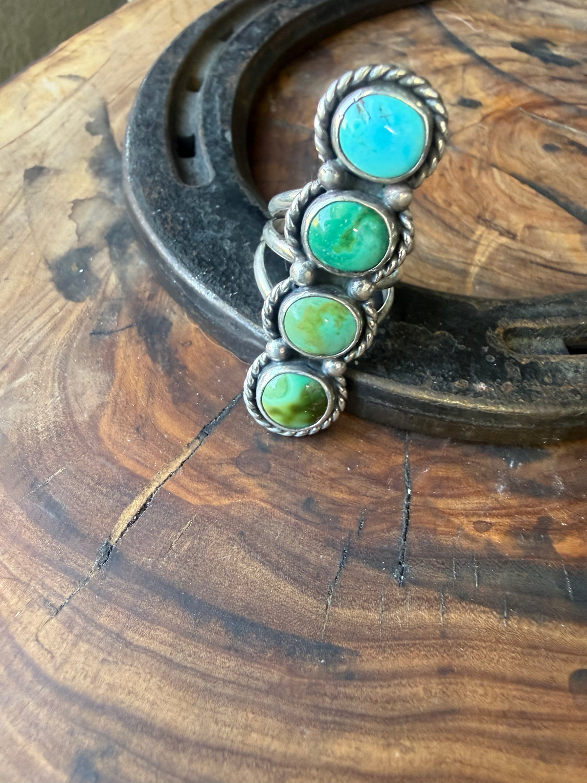 Heritage Series | Sleeping Beauty, Royston & Sonoran Gold Turquoise Ring | Size 7