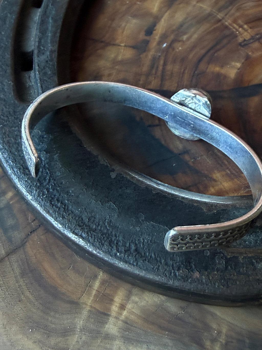 Dorothy Series | Sonoran Turquoise Patterned Silver Cuffs | Petite to Large
