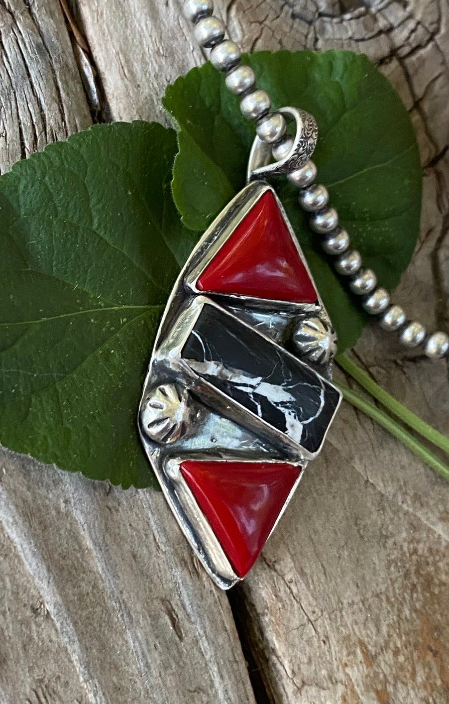 Heritage Series | White Buffalo & Rosarita Statement Pendant