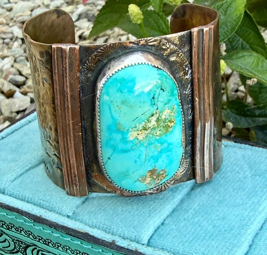 Heritage Series | Royston Turquoise Mixed-Metal Cuff