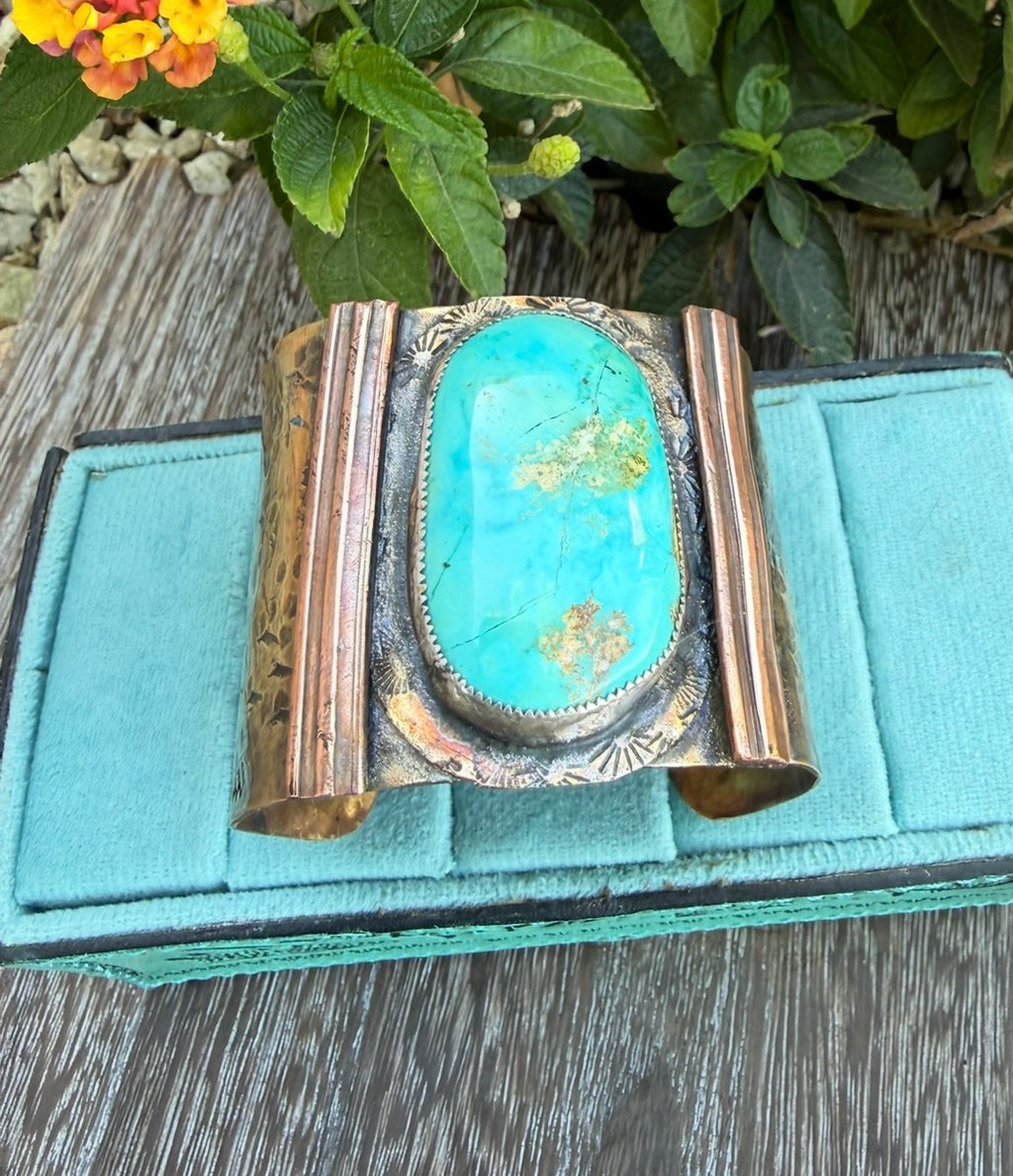 Heritage Series | Royston Turquoise Mixed-Metal Cuff