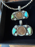 Heritage Series | 1903 & 1907 Wheat Penny + American Turquoise Pendants