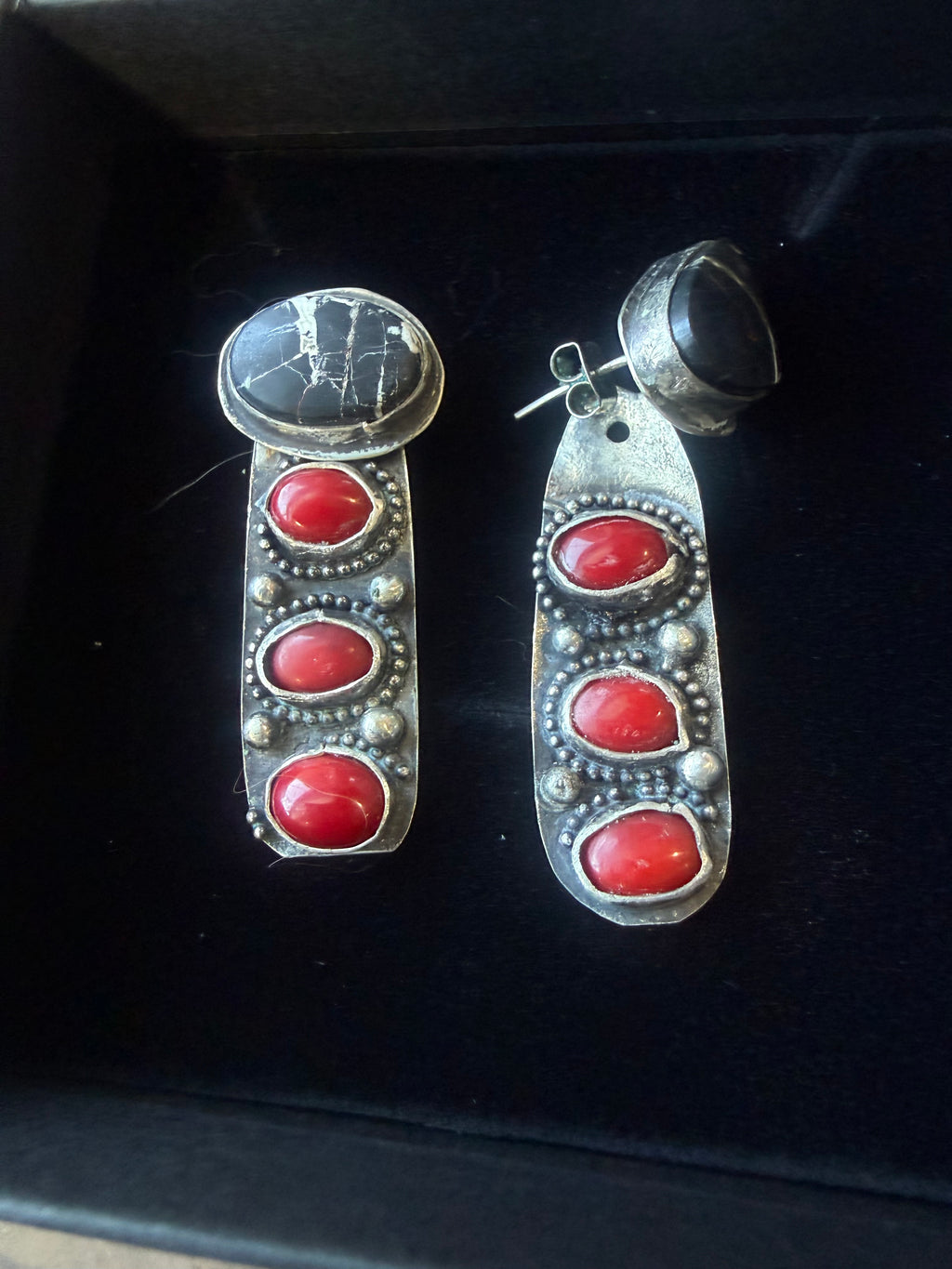 Dorothy Series | White Buffalo Post + Mediterranean Coral Earring Jackets