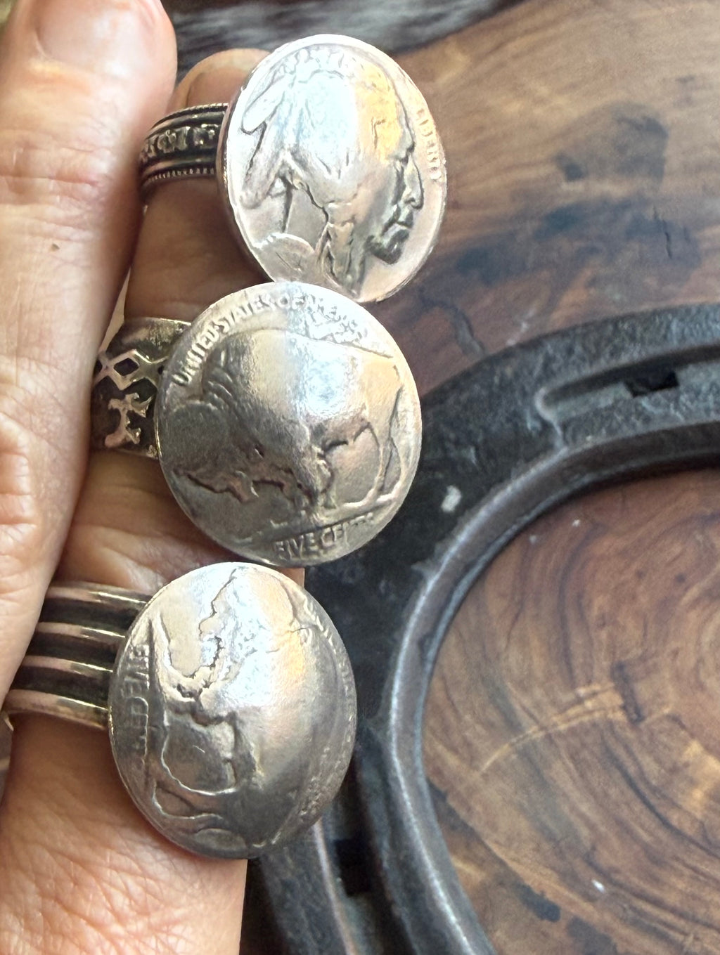 Buffalo Nickel Heritage Ring | Vintage Buffalo Nickel | Sterling Silver | Size 10