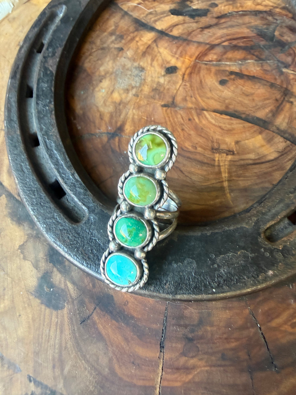 Heritage Series | Sleeping Beauty, Royston & Sonoran Gold Turquoise Ring | Size 7