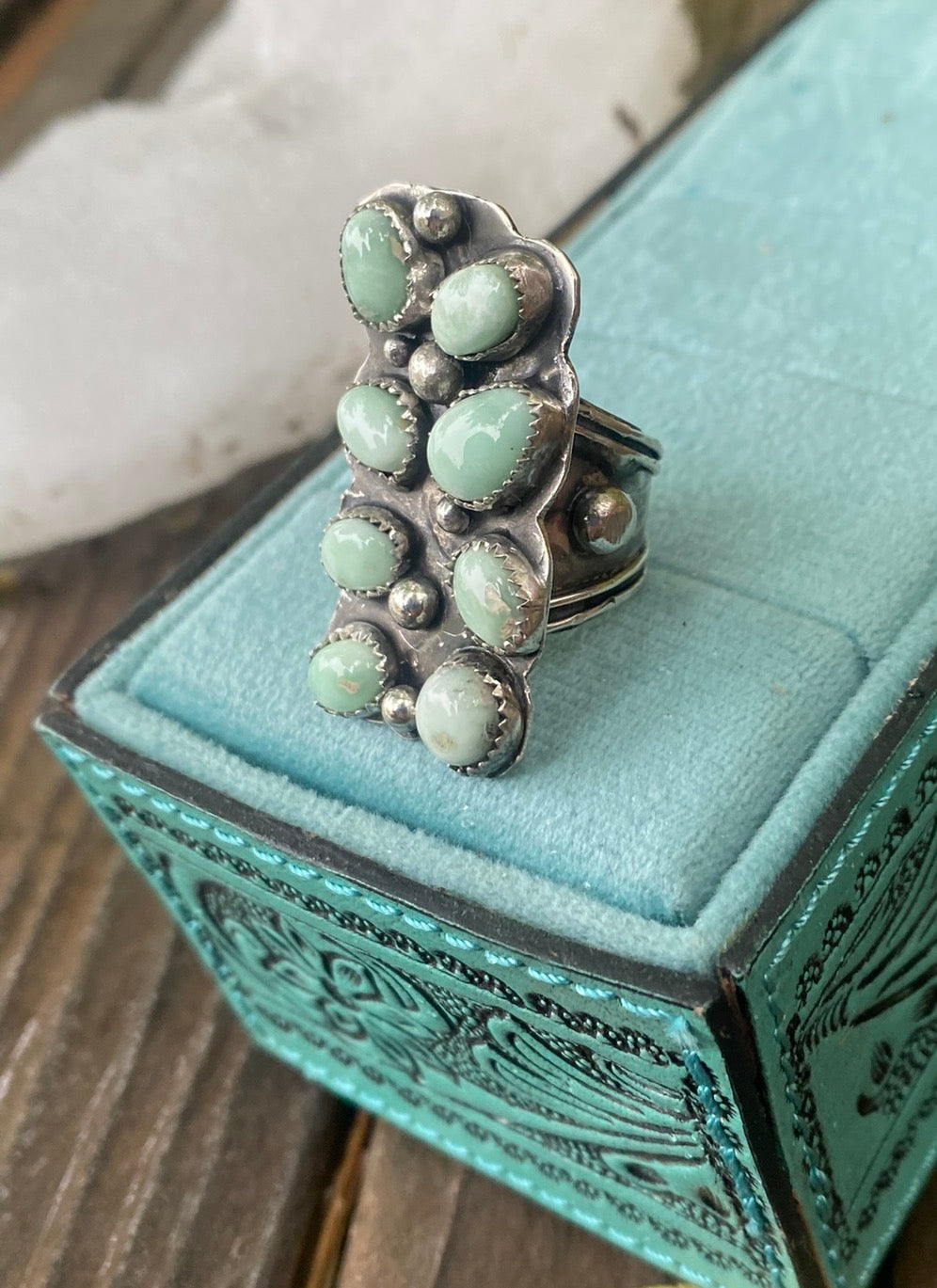 Heritage Series | Palomino Variscite Cluster Ring