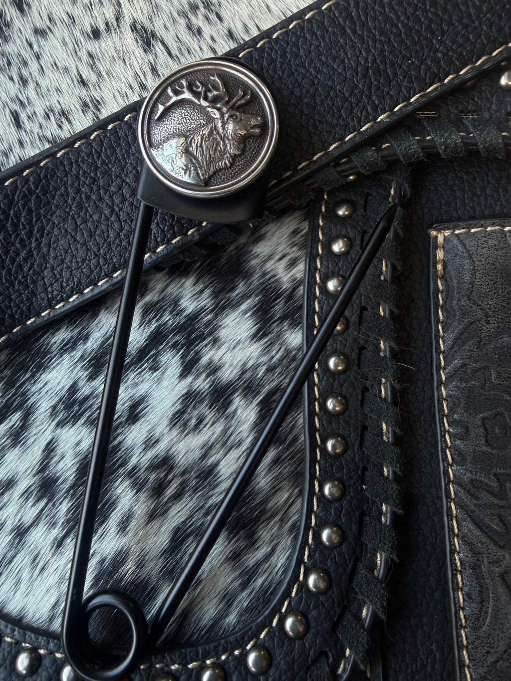 Heritage Series | Elk Jumbo Pin | Black-Tone Stainless Steel | 5 Inch