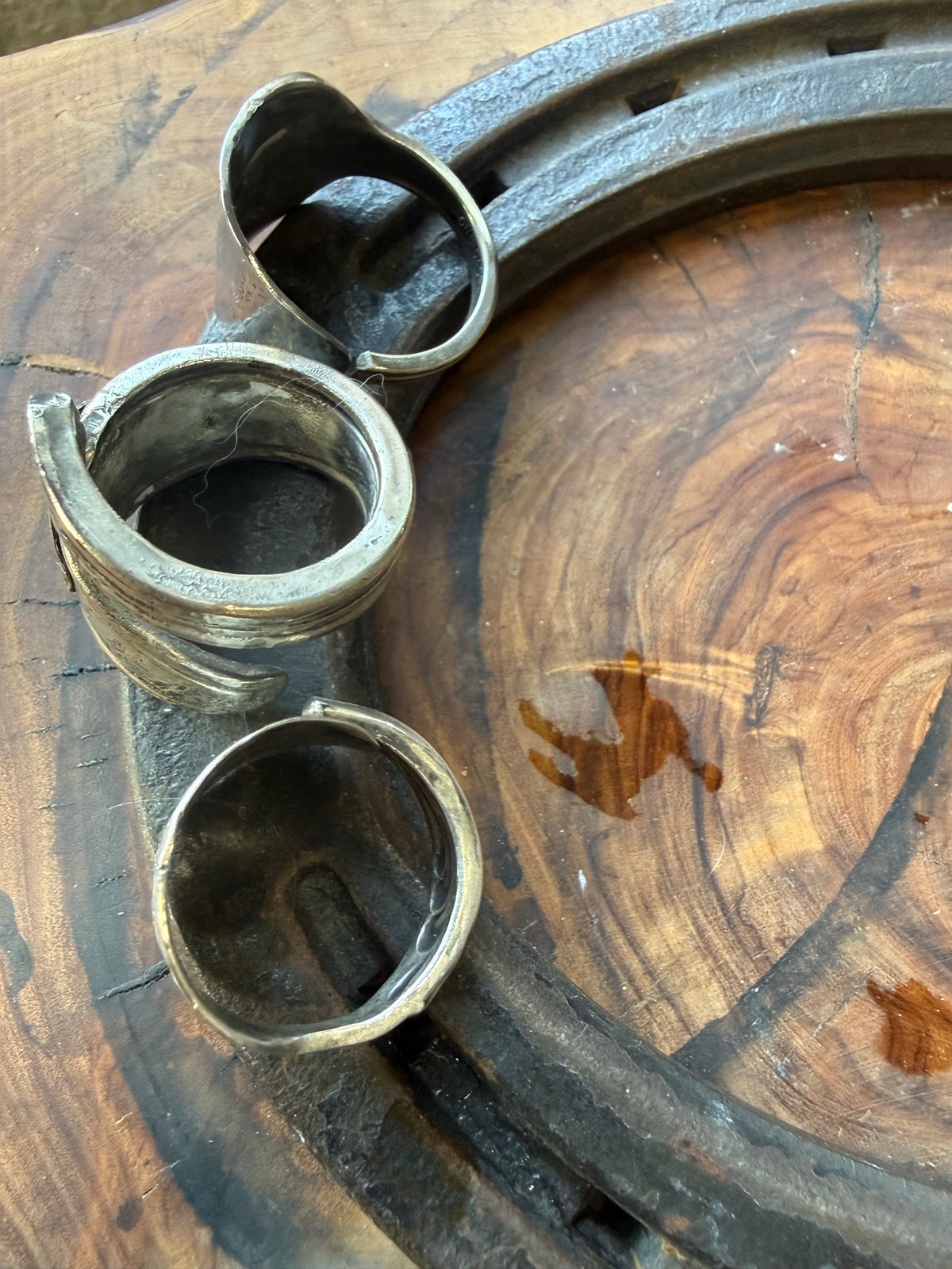 Heritage Series | Vintage Silverware Ring Trio | Stainless Steel | Size 10