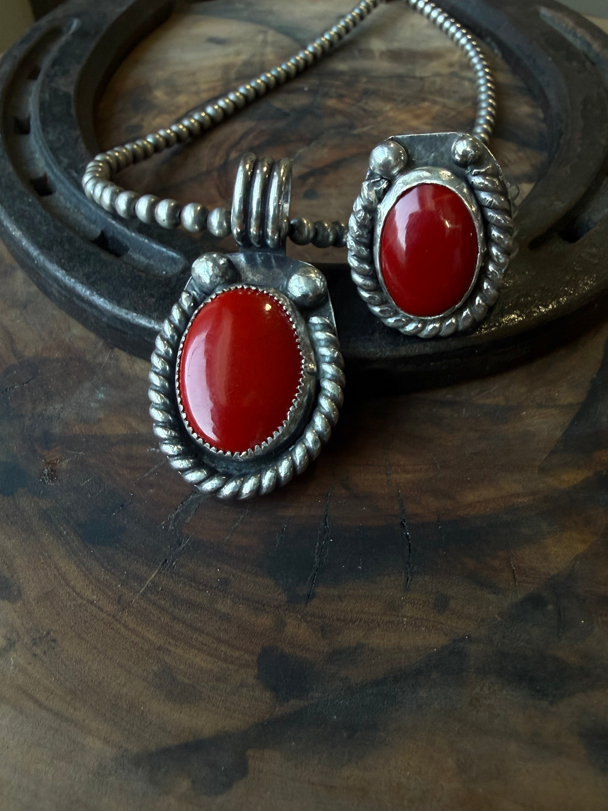 Heritage Series | Rosarita Horseshoe Pendant + Ring Set | Size 7