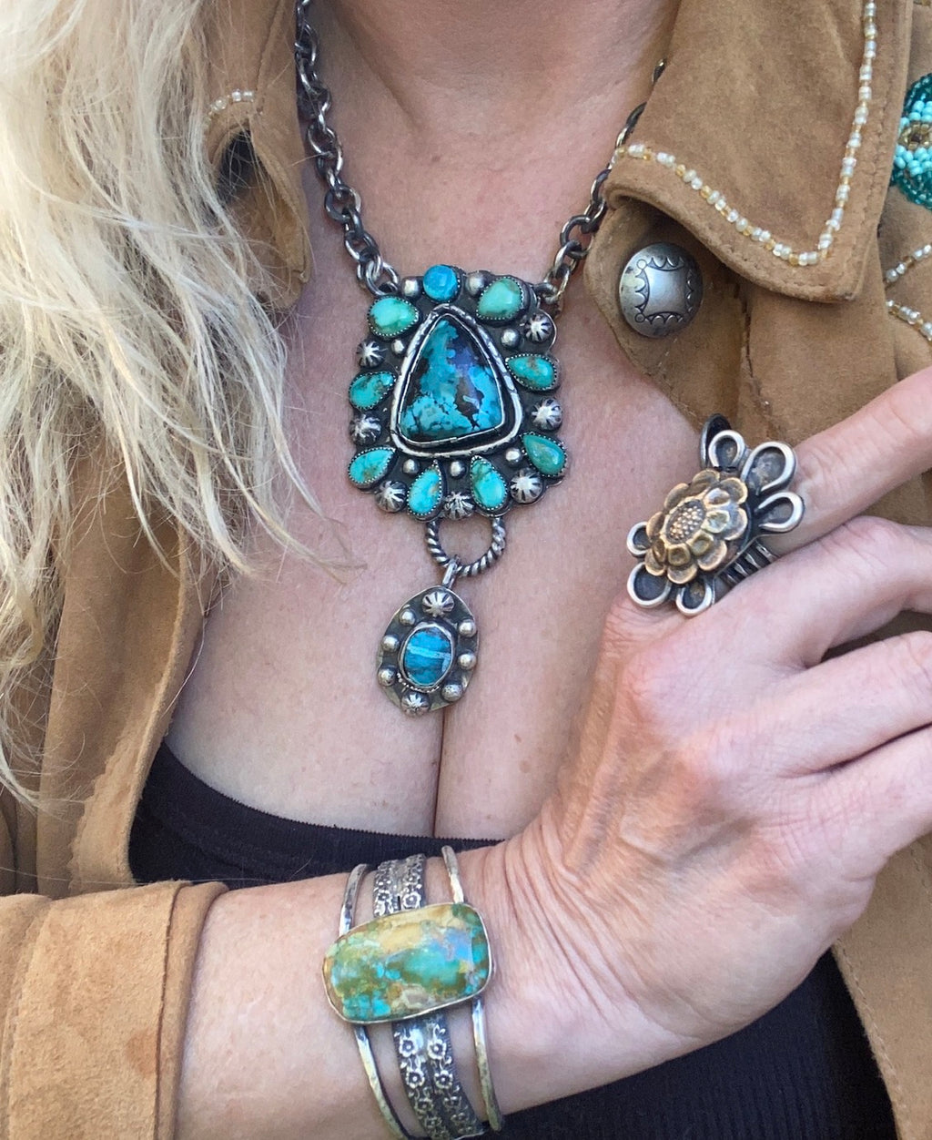 Heritage Series | Bisbee & Sonoran Turquoise Statement Necklace