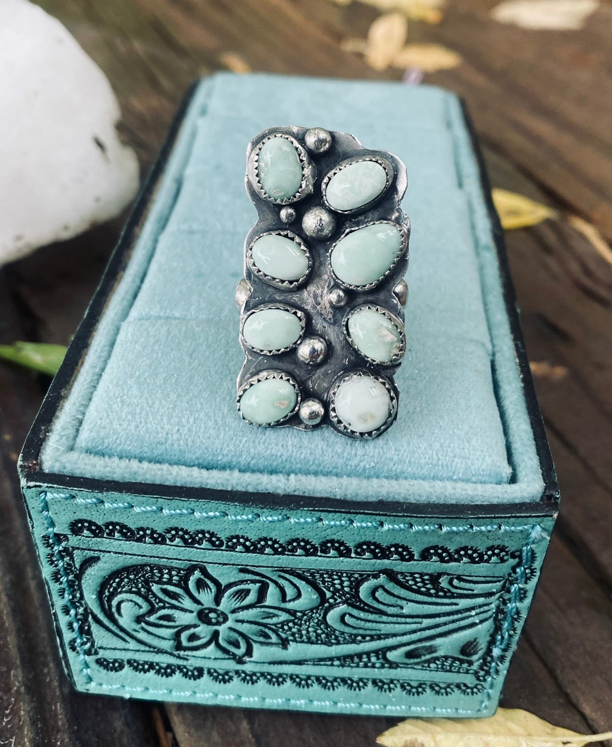 Heritage Series | Palomino Variscite Cluster Ring