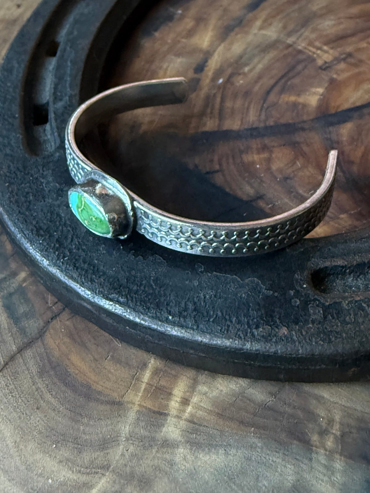 Dorothy Series | Sonoran Turquoise Patterned Silver Cuffs | Petite to Large