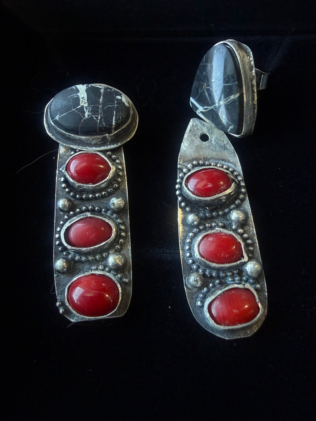 Dorothy Series | White Buffalo Post + Mediterranean Coral Earring Jackets