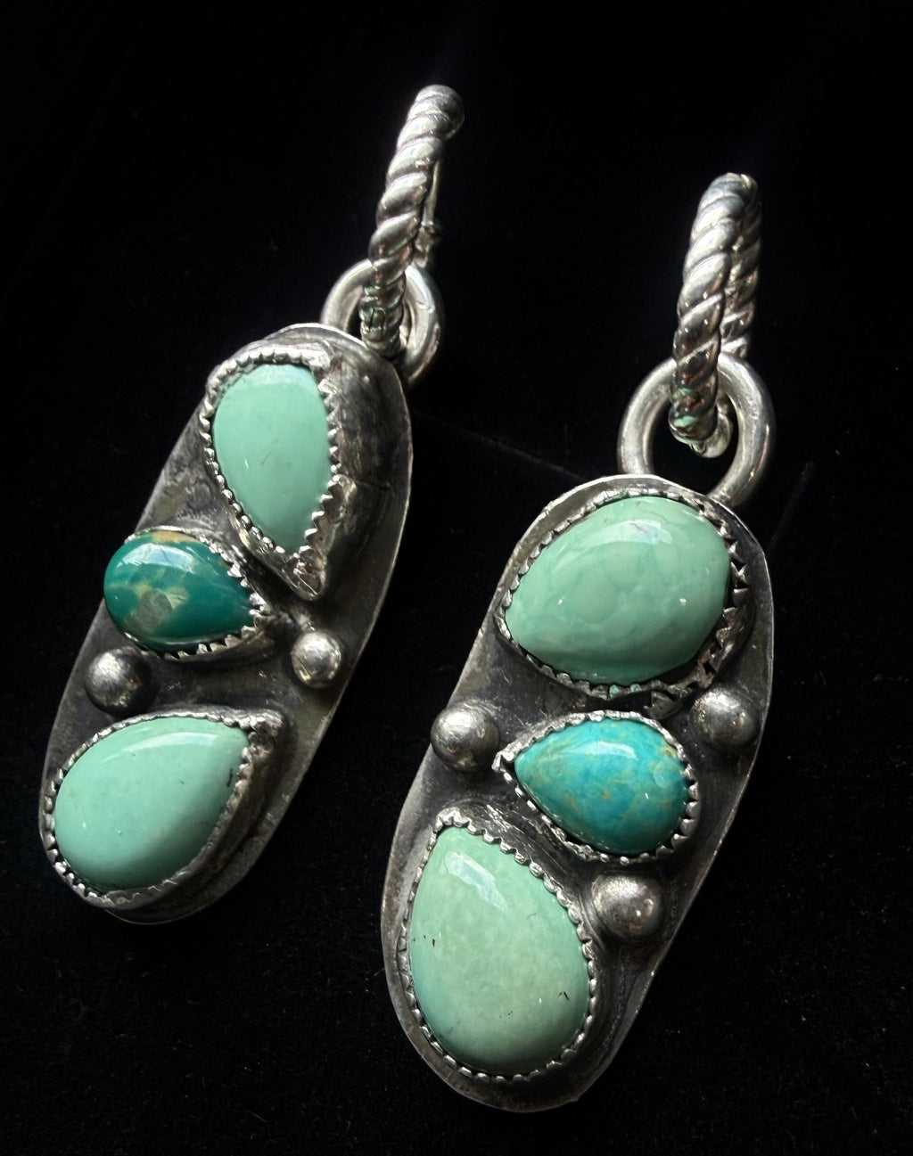 Heritage Series | Kingman Turquoise Chandelier Huggie Earrings