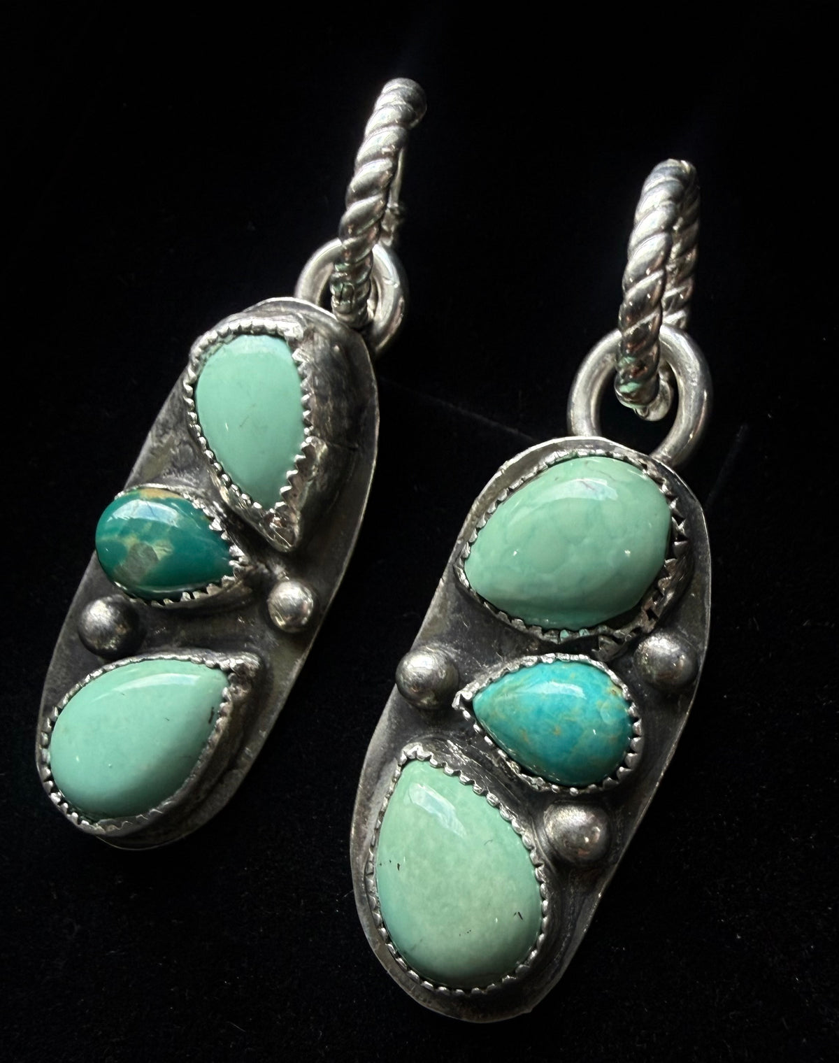 Heritage Series | Kingman Turquoise Chandelier Huggie Earrings