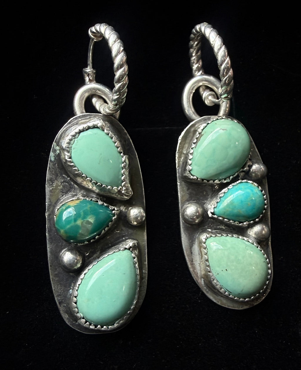 Heritage Series | Kingman Turquoise Chandelier Huggie Earrings