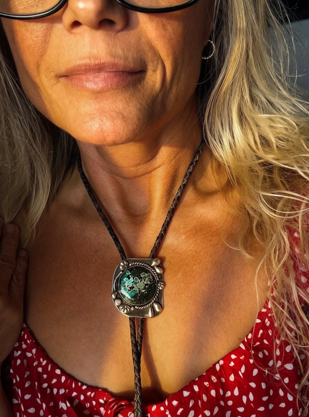 Heritage Series | Hubei Polychrome Turquoise Artisan Bolo Tie