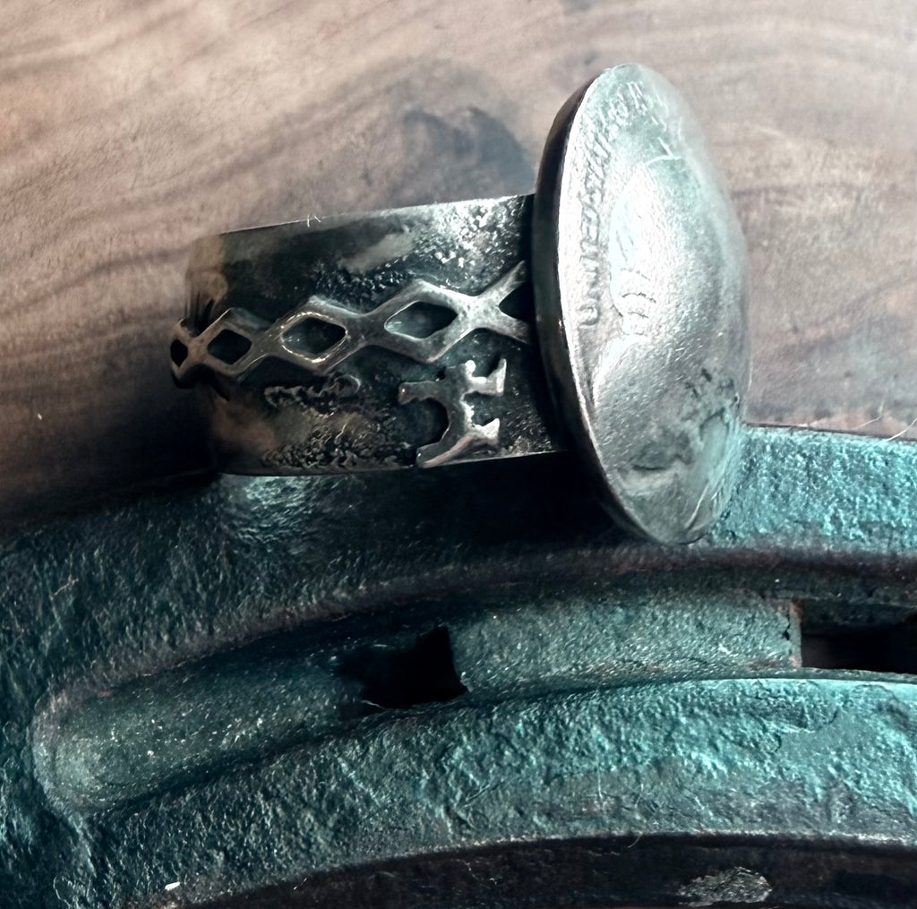Buffalo Nickel Heritage Ring | Vintage Buffalo Nickel | Fine & Sterling Silver | Size 10