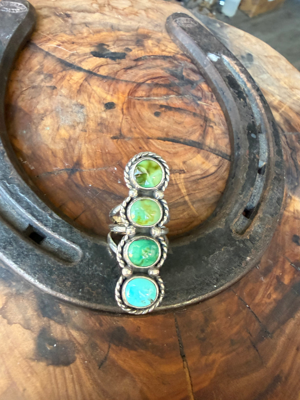 Heritage Series | Sleeping Beauty, Royston & Sonoran Gold Turquoise Ring | Size 7