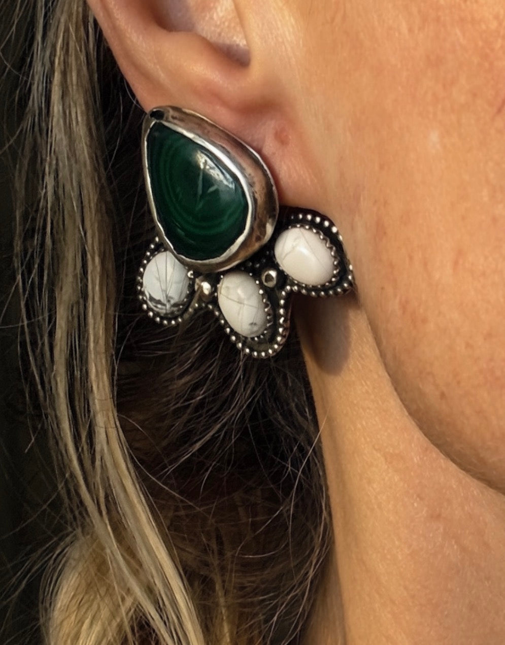 Desert Bloom Jadeite Earring Jackets