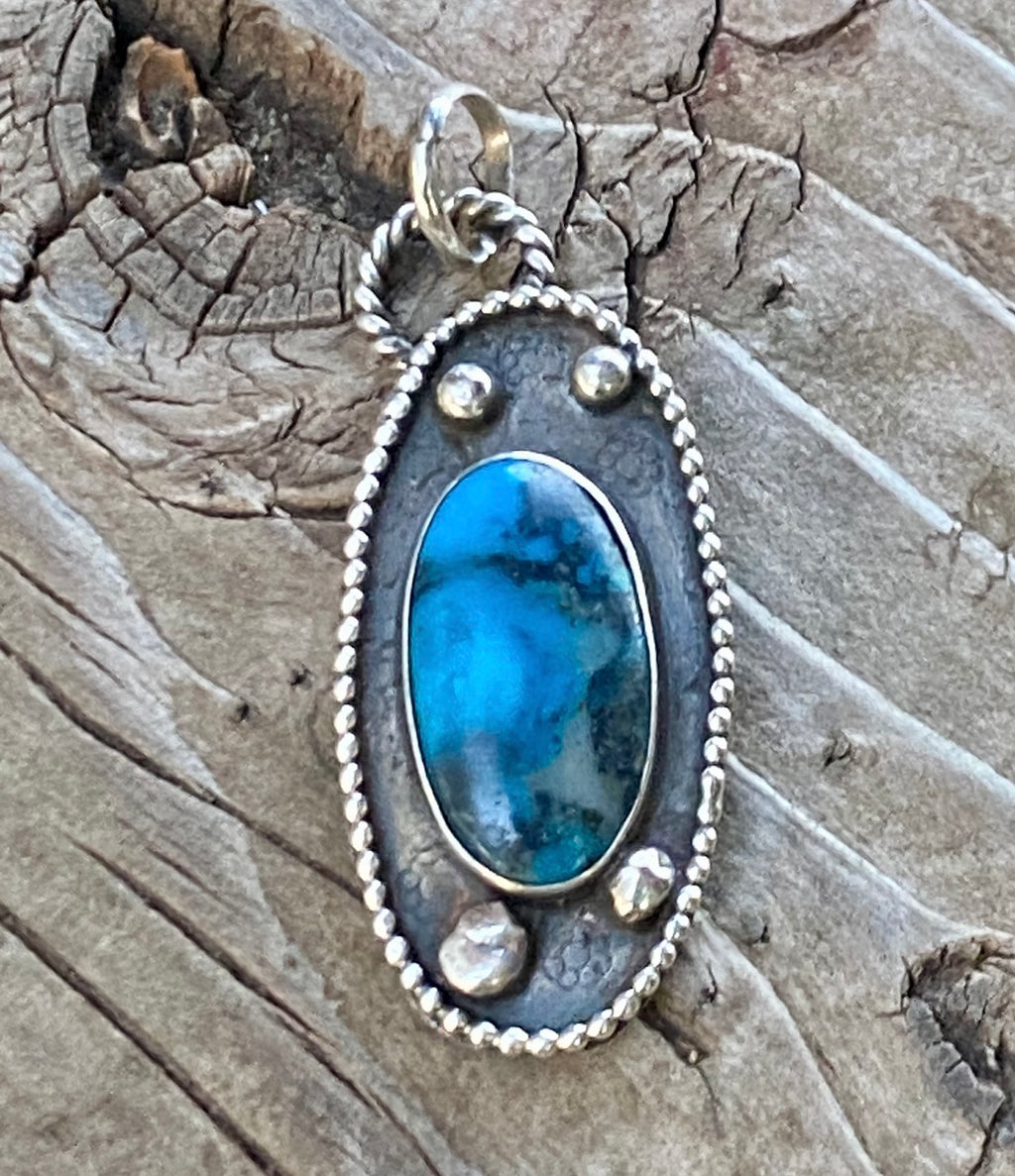 Heritage Series | Collector Grade Ithaca Peak Turquoise Shadowbox Pendant