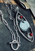 Desert Bloom Shadowbox Pendant | One-of-One American Turquoise
