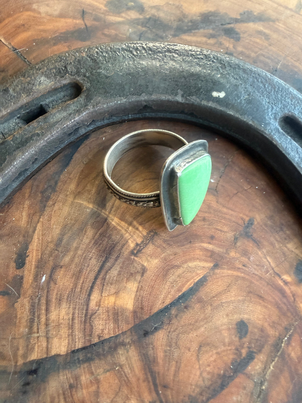 Heritage Series — Fox Turquoise Floral Band Ring