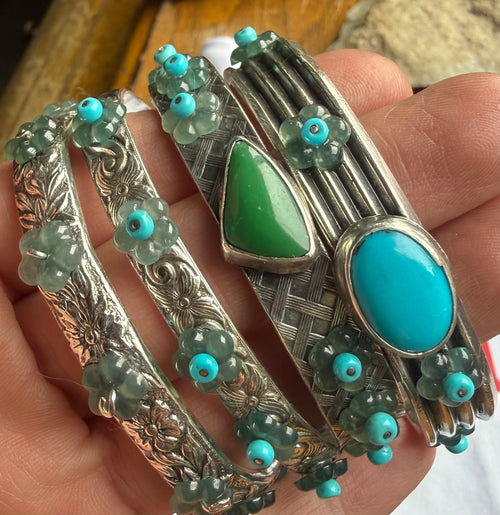 Desert Bloom Floral Stacker Cuff Series