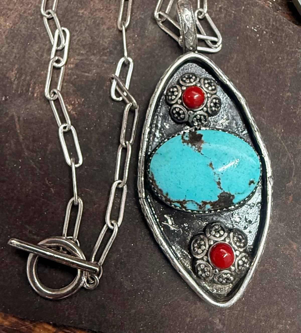 Heritage Series | Royston Turquoise Cuff & Shadowbox Pendant Collector Set