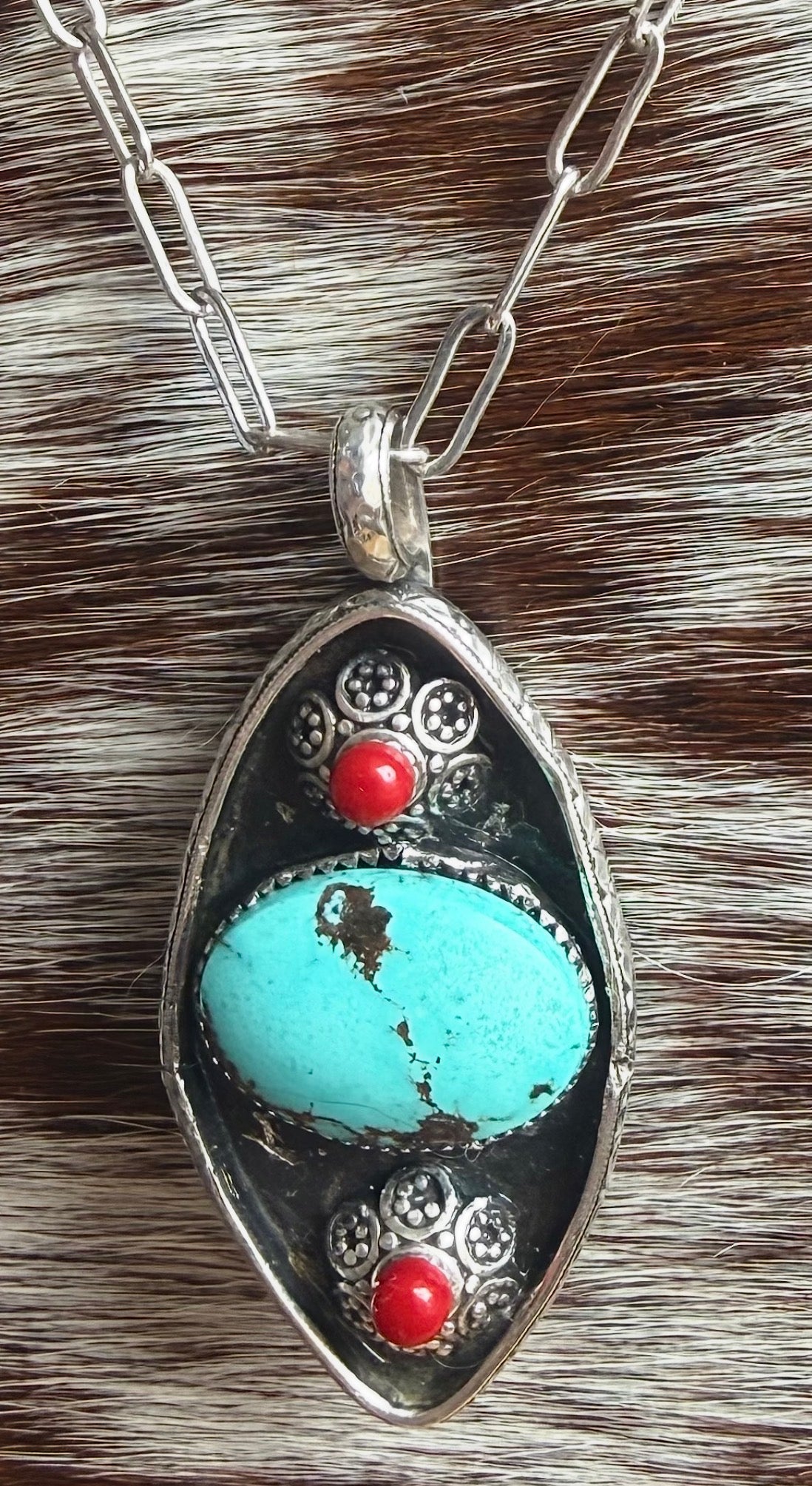 Heritage Series | Royston Turquoise Cuff & Shadowbox Pendant Collector Set